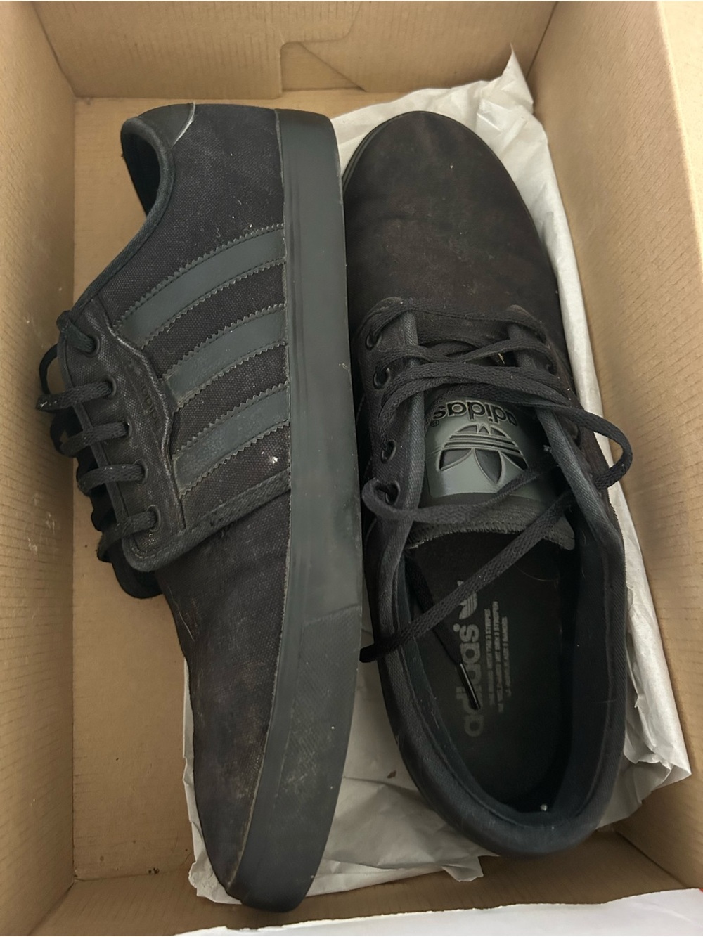 adidas Black Low-Top Casual Sneakers